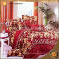 Hot! Reactive printed 3d bedding set queen king size/bedclothes/duvet cover red black rose coverlet/ 3d